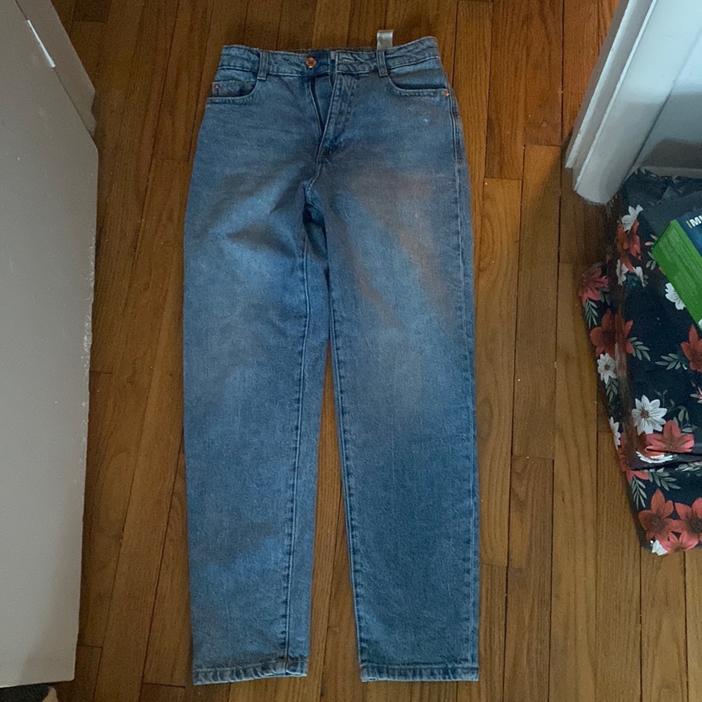 Zara straight leg mom jeans